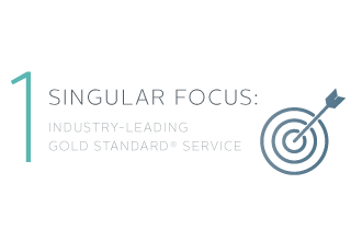 1 Singular Focus: Industry-Leading Gold Standard® Service